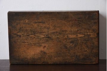 アンティーク雑貨　明治大正期　古い木味の小箱(木箱・収納箱)(3)