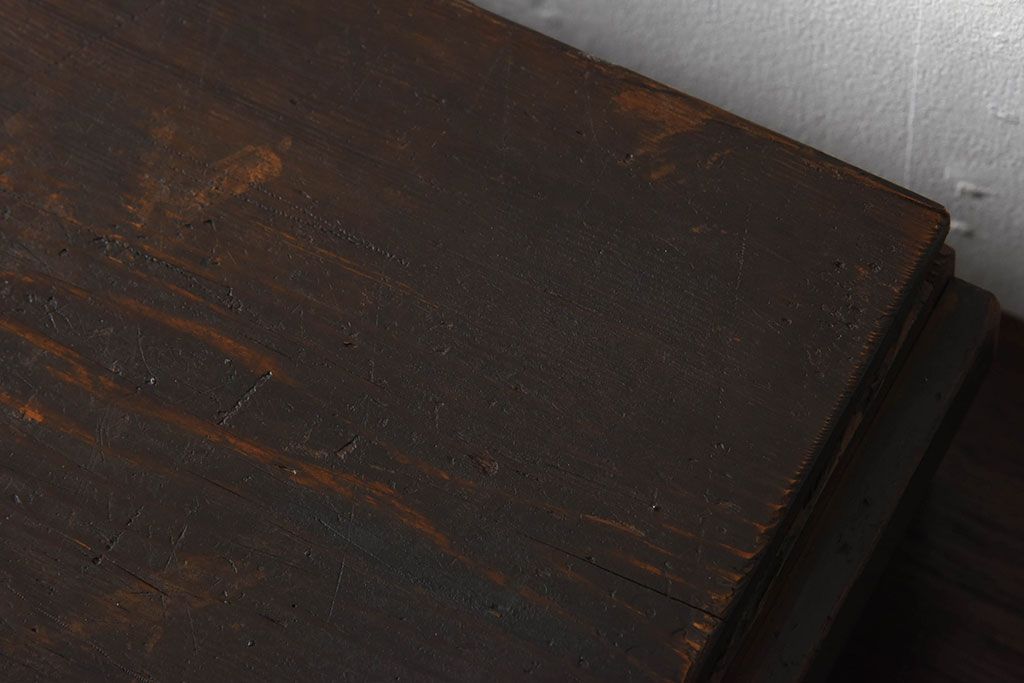 アンティーク雑貨　明治大正期　古い木味の小箱(木箱・収納箱)