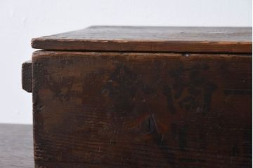 アンティーク雑貨　明治大正期　古い木味の小箱(木箱・収納箱)