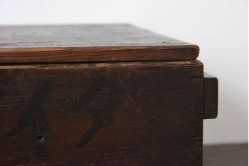 アンティーク雑貨　明治大正期　古い木味の小箱(木箱・収納箱)