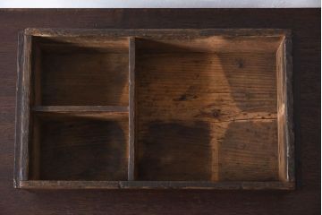 アンティーク雑貨　明治大正期　古い木味の小箱(木箱・収納箱)