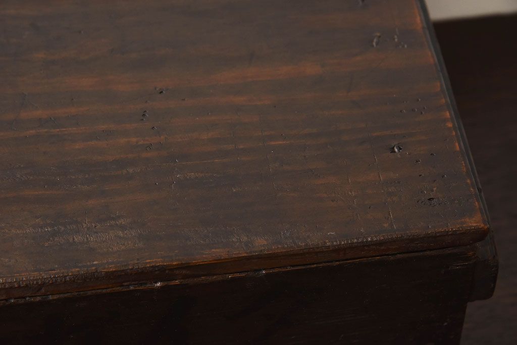 アンティーク雑貨　和製アンティーク　明治大正期　古い木味の小箱(木箱・収納箱)(1)