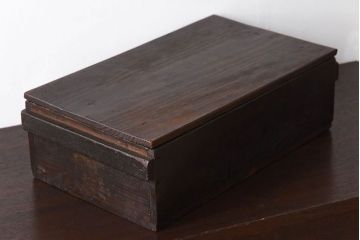 アンティーク雑貨　和製アンティーク　明治大正期　古い木味の小箱(木箱・収納箱)(1)
