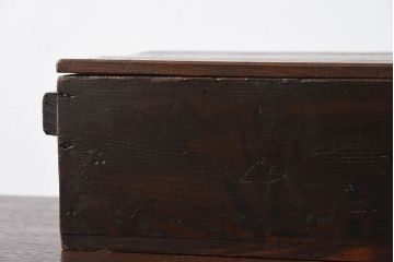 アンティーク雑貨　和製アンティーク　明治大正期　古い木味の小箱(木箱・収納箱)(1)