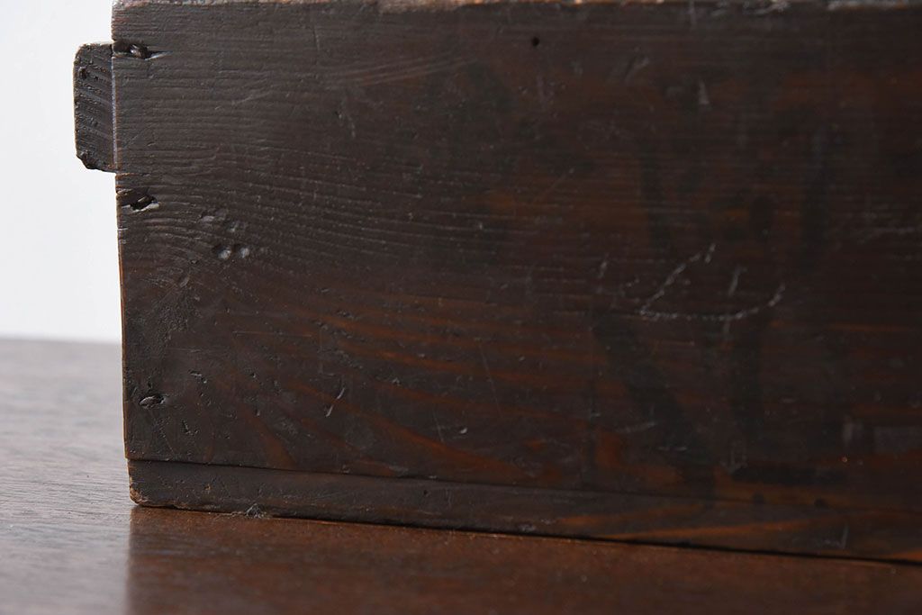 アンティーク雑貨　和製アンティーク　明治大正期　古い木味の小箱(木箱・収納箱)(1)
