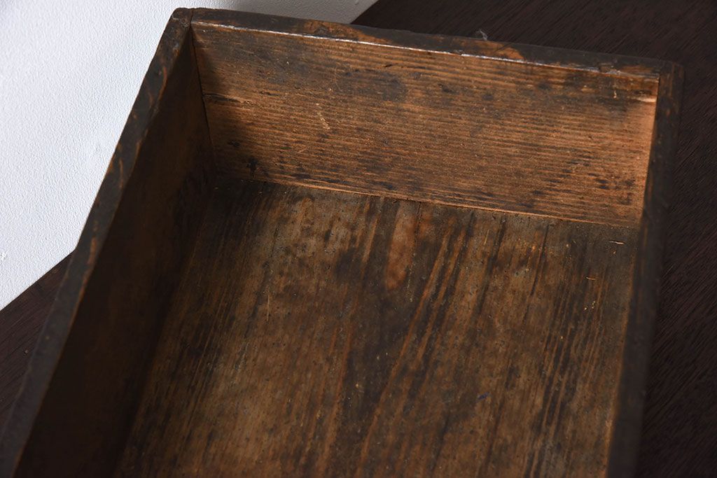アンティーク雑貨　和製アンティーク　明治大正期　古い木味の小箱(木箱・収納箱)(1)