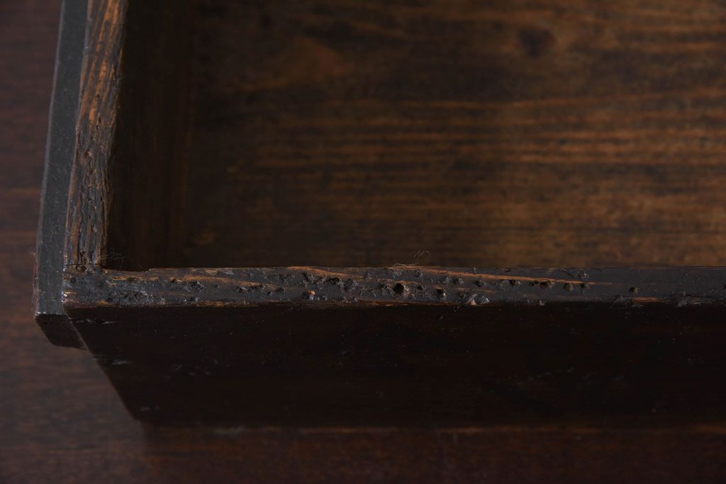 アンティーク雑貨　和製アンティーク　明治大正期　古い木味の小箱(木箱・収納箱)(1)