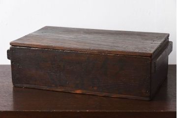 アンティーク雑貨　和製アンティーク　明治大正期　古い木味の小箱(木箱・収納箱)(1)
