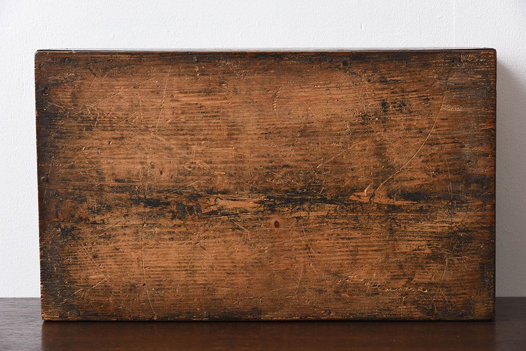 アンティーク雑貨　和製アンティーク　明治大正期　古い木味の小箱(木箱・収納箱)(1)