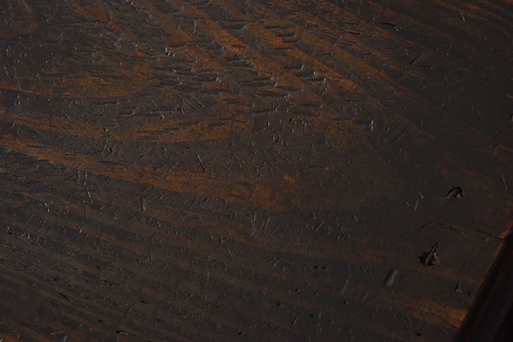 アンティーク雑貨　和製アンティーク　明治大正期　古い木味の小箱(木箱・収納箱)(2)