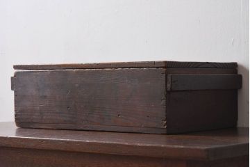 アンティーク雑貨　和製アンティーク　明治大正期　古い木味の小箱(木箱・収納箱)(2)
