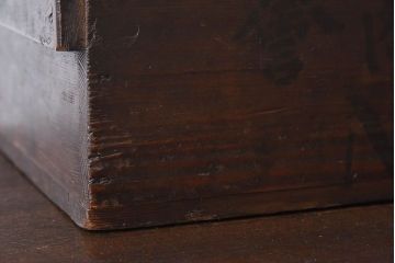アンティーク雑貨　和製アンティーク　明治大正期　古い木味の小箱(木箱・収納箱)(2)