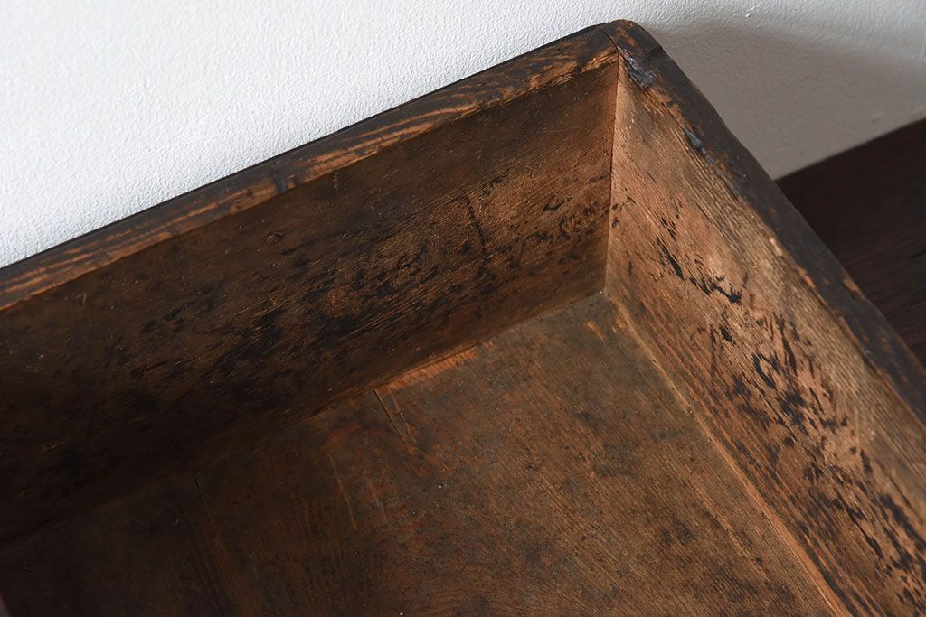 アンティーク雑貨　和製アンティーク　明治大正期　古い木味の小箱(木箱・収納箱)(2)