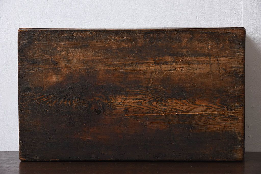アンティーク雑貨　和製アンティーク　明治大正期　古い木味の小箱(木箱・収納箱)(2)