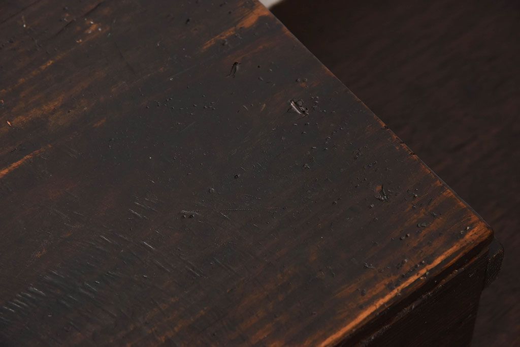 アンティーク雑貨　和製アンティーク　明治大正期　古い木味の小箱(木箱・収納箱)(3)
