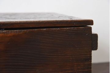 アンティーク雑貨　和製アンティーク　明治大正期　古い木味の小箱(木箱・収納箱)(3)