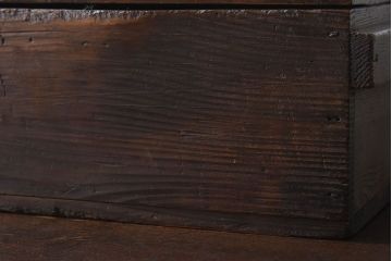 アンティーク雑貨　和製アンティーク　明治大正期　古い木味の小箱(木箱・収納箱)(3)