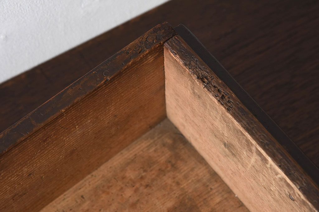 アンティーク雑貨　和製アンティーク　明治大正期　古い木味の小箱(木箱・収納箱)(3)