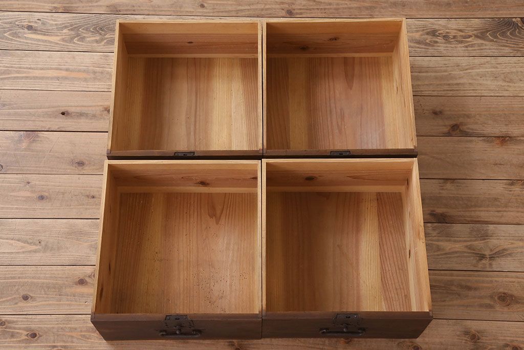 アンティーク家具　シンプルなアンティーク7杯時代箪笥(チェスト)