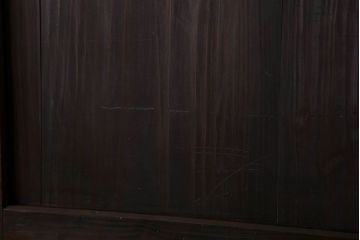 明治期　古民具・骨董　古い木味の格子帯戸2枚セット