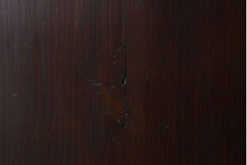 明治期　古民具・骨董　古い木味の格子帯戸2枚セット