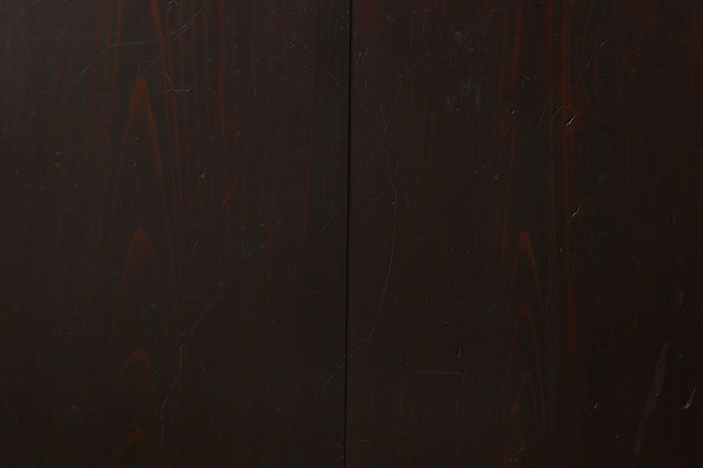 明治期　古民具・骨董　古い木味の格子帯戸2枚セット