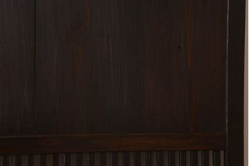 明治大正期　古民具・骨董　古い木味の格子帯戸2枚セット