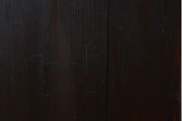 明治大正期　古民具・骨董　古い木味の格子帯戸2枚セット