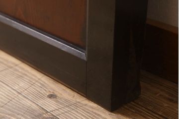 古い木味　和製アンティーク　明治期　帯戸2枚セット(1)