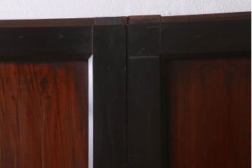 古い木味　和製アンティーク　明治期　帯戸2枚セット(1)