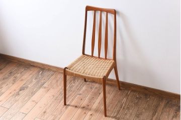 ヴィンテージ家具　デンマーク製　ビンテージ　ペーパーコードチェア(ダイニングチェア)(1)