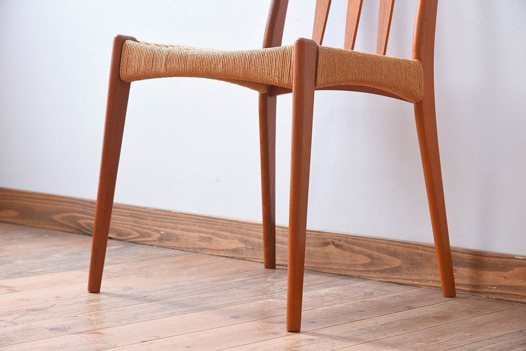 デンマーク製　ペーパーコード　ヴィンテージチェア デンマーク ヴィンテージ ペーパーコードチェア ダイニングチェア