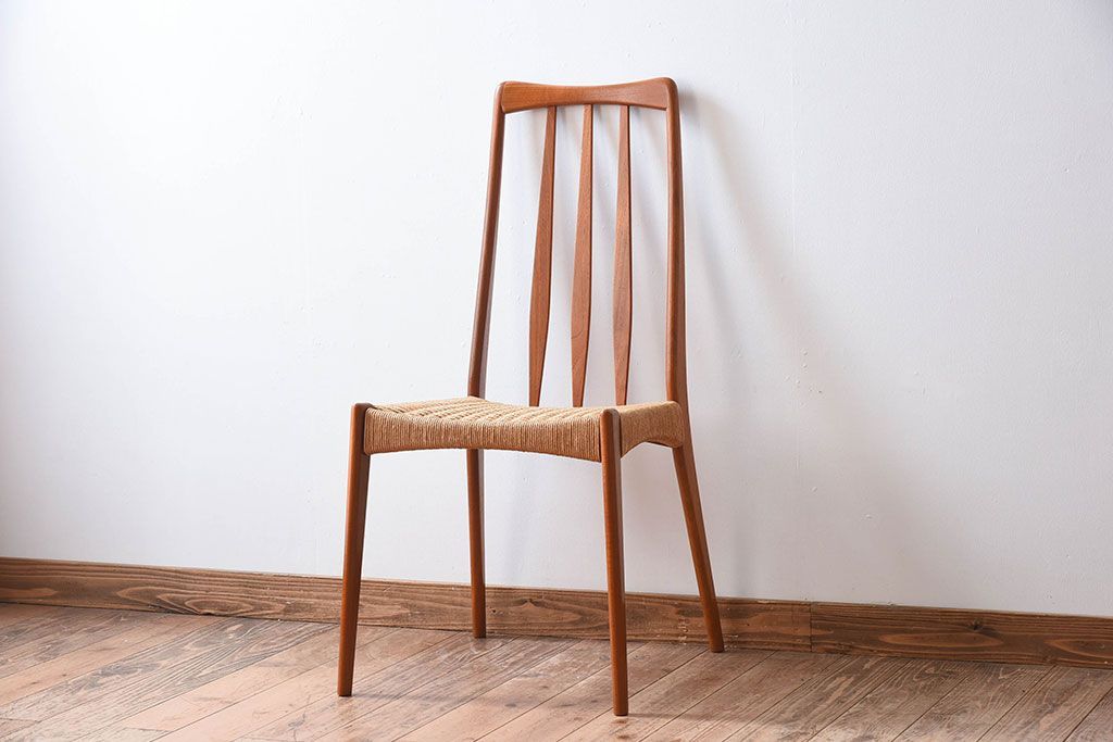 ヴィンテージ家具　デンマーク製　ビンテージ　ペーパーコードチェア(ダイニングチェア)(2)