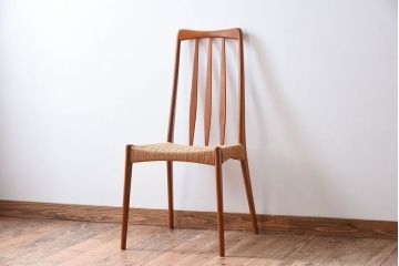 ヴィンテージ家具　デンマーク製　ビンテージ　ペーパーコードチェア(ダイニングチェア)(2)