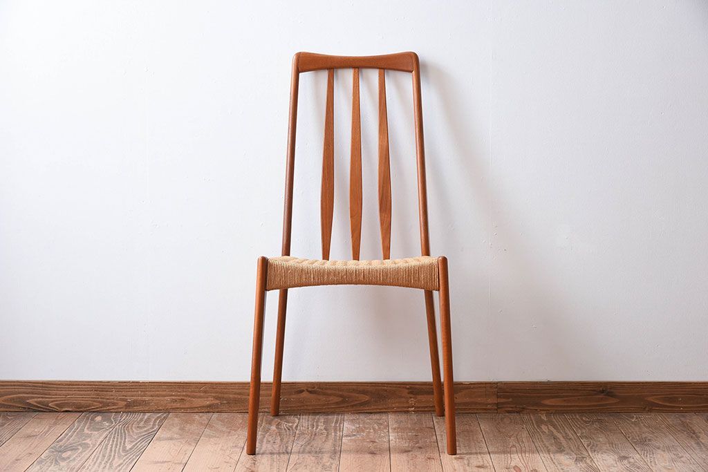 ヴィンテージ家具　デンマーク製　ビンテージ　ペーパーコードチェア(ダイニングチェア)(2)