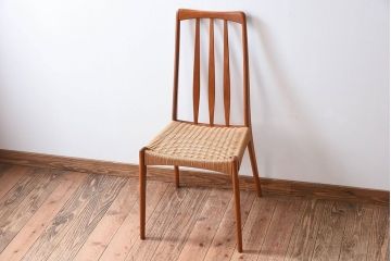 ヴィンテージ家具　デンマーク製　ビンテージ　ペーパーコードチェア(ダイニングチェア)(2)