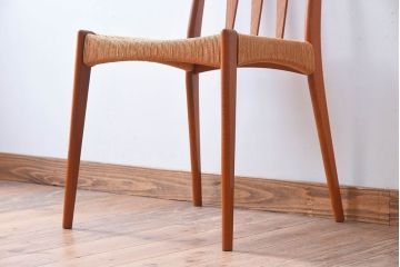 ヴィンテージ家具　デンマーク製　ビンテージ　ペーパーコードチェア(ダイニングチェア)(2)