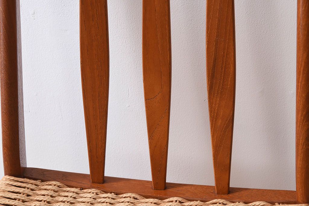 ヴィンテージ家具　デンマーク製　ビンテージ　ペーパーコードチェア(ダイニングチェア)(2)