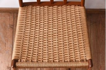 ヴィンテージ家具　デンマーク製　ビンテージ　ペーパーコードチェア(ダイニングチェア)(2)