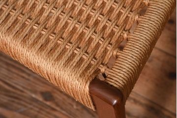 ヴィンテージ家具　デンマーク製　ビンテージ　ペーパーコードチェア(ダイニングチェア)(2)