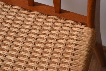 ヴィンテージ家具　デンマーク製　ビンテージ　ペーパーコードチェア(ダイニングチェア)(2)