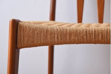 ヴィンテージ家具　デンマーク製　ビンテージ　ペーパーコードチェア(ダイニングチェア)(2)