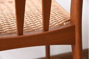 ヴィンテージ家具　デンマーク製　ビンテージ　ペーパーコードチェア(ダイニングチェア)(2)