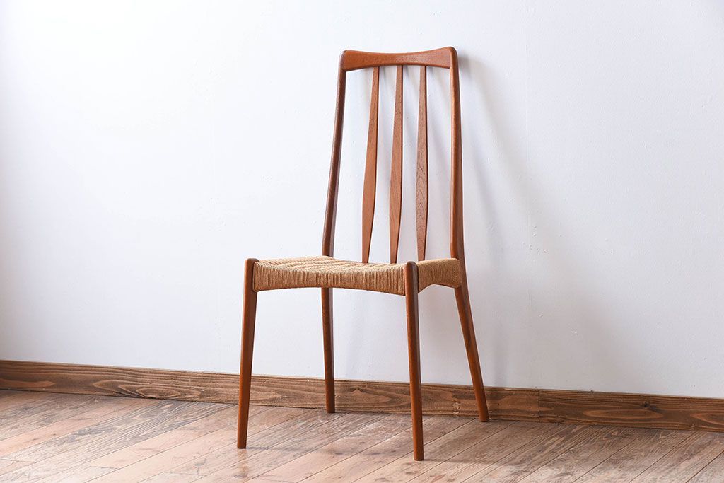 ヴィンテージ家具　デンマーク製　ビンテージ　ペーパーコードチェア(ダイニングチェア)(3)