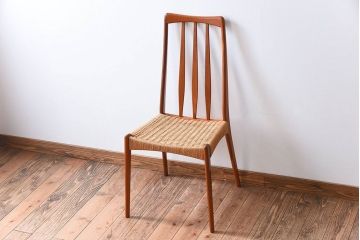 ヴィンテージ家具　デンマーク製　ビンテージ　ペーパーコードチェア(ダイニングチェア)(3)
