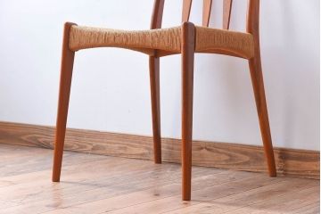 ヴィンテージ家具　デンマーク製　ビンテージ　ペーパーコードチェア(ダイニングチェア)(3)