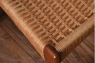 ヴィンテージ家具　デンマーク製　ビンテージ　ペーパーコードチェア(ダイニングチェア)(3)