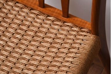 ヴィンテージ家具　デンマーク製　ビンテージ　ペーパーコードチェア(ダイニングチェア)(3)