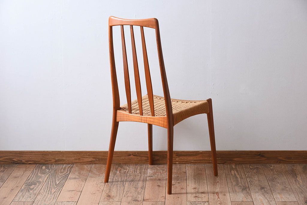 ヴィンテージ家具　デンマーク製　ビンテージ　ペーパーコードチェア(ダイニングチェア)(3)