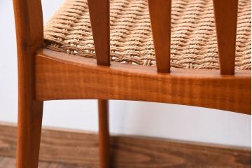 ヴィンテージ家具　デンマーク製　ビンテージ　ペーパーコードチェア(ダイニングチェア)(3)